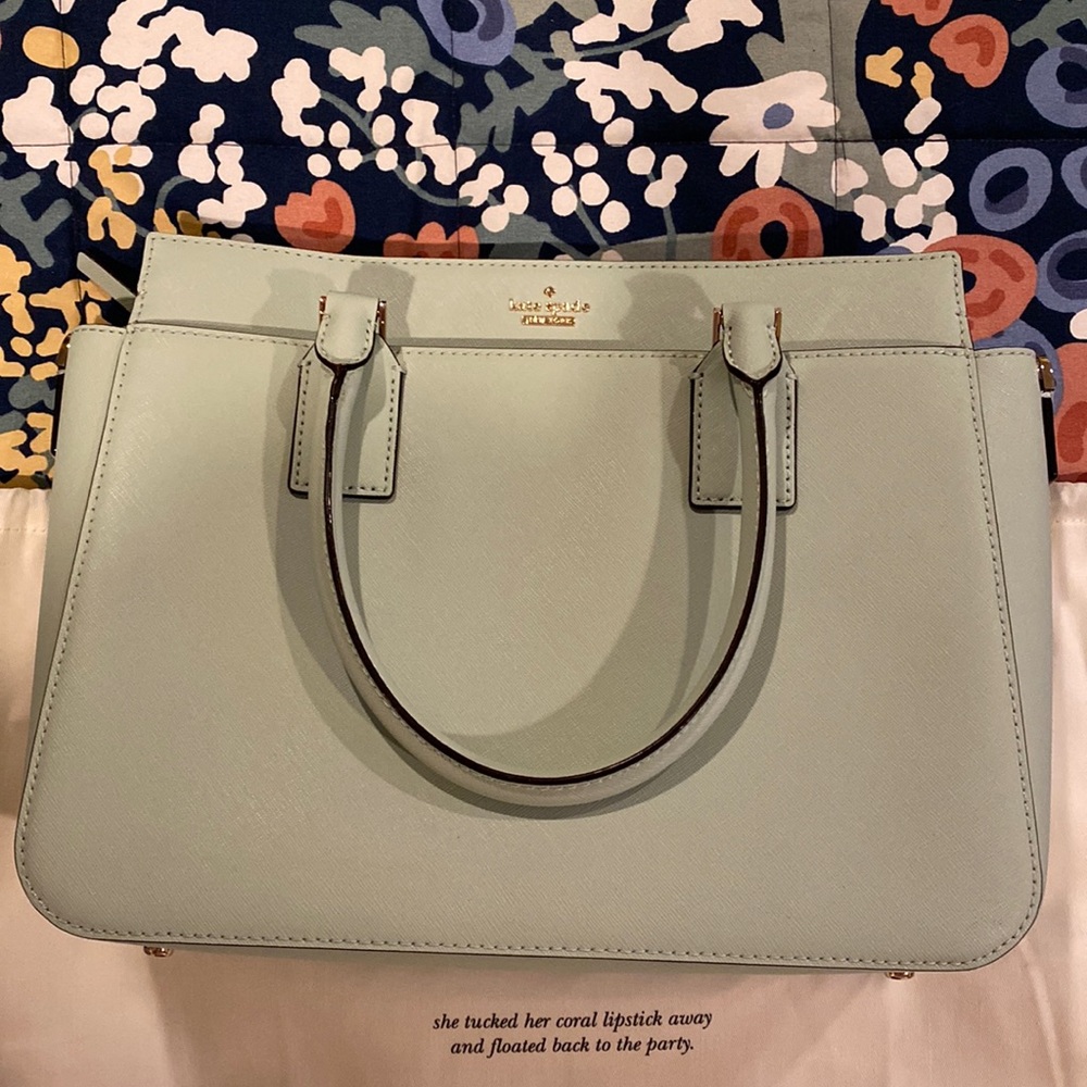 Kate spade Cameron medium satchel. Mint green. NWOT